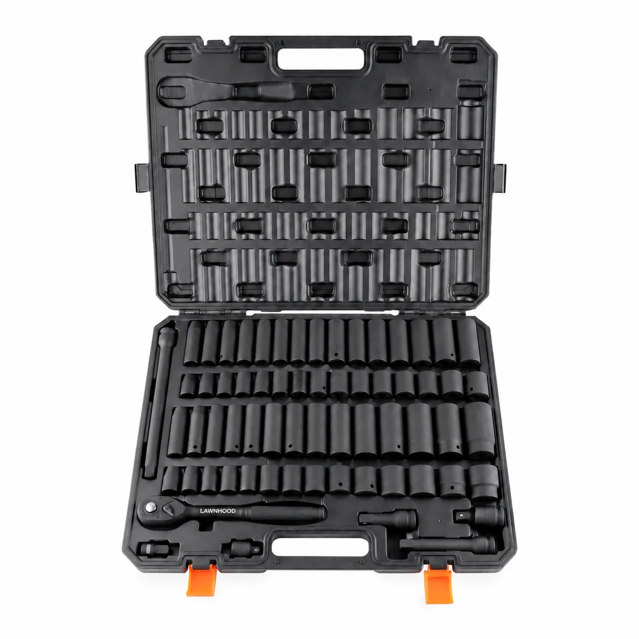 Lawnhood 65-Piece 1/2-Inch Drive Impact Socket Set