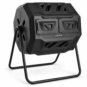 Lawnhood 43-Gallon Dual-Chamber Compost Tumbler