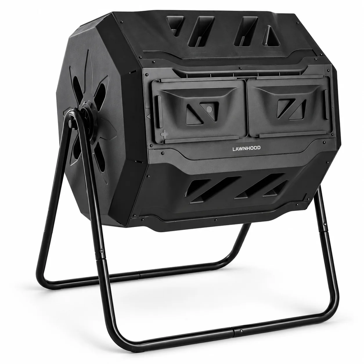 Lawnhood 43-Gallon Dual-Chamber Compost Tumbler