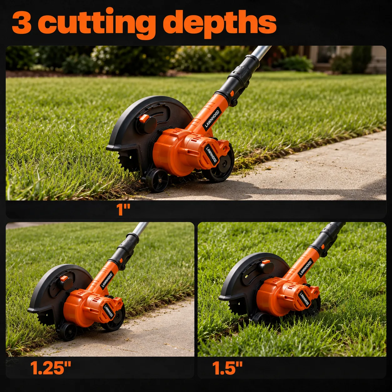 Lawnhood Cordless Push Lawn Edger additional view 2